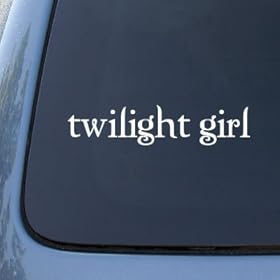 TWILIGHT GIRL – Vinyl Car Decal Sticker #1792 | Vinyl Color: White