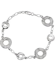 Sterling Silver Fashion Link Bracelet: 8 Inch