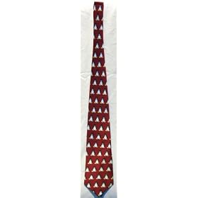 TUX the PENGUIN SILK RED Necktie (Red/Maroon)