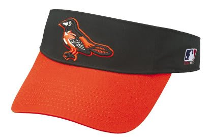 Baltimore Orioles Officially Licensed MLB Adjustable Velcro Adult Visor