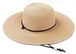 Wo's Braided Hat Lt Brn Medium