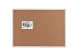 Quartet 2307 Quartet Cork Bulletin Board, Natural Cork/Fiberboard, 72 x 48, Aluminum Frame