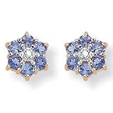 Tanzanite/Diamond Accent Earrings