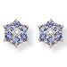 Tanzanite/Diamond Accent Earrings