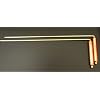 Dowsing L Rods; 13in/32cms long Brass with 5in/12.5cm Copper Handles; Use for finding Water/Minerals/Oil/Geopathic Stress Lines/Lost Objects/Chakra & Aura Measurement; comes with instructions - sold by Spiritual Gifts. Usually dispatched withiin 2 working days.
