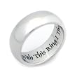 WITH THIS RING I THEE WED - Inspirational Jewelry- High quality etched stainless steel ring. Hypo-allergenic. Inspirational Relationship Jewelry Wedding Band / Wedding Ring / Promise Ring