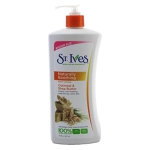 St. ives body lotion, naturally soothing oatmeal & shea butter, 21oz
