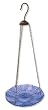 Blissful Garden Hanging Glass Dish Birdfeeder - 10" Turquoise Dish