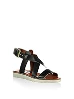 Pembe Potin Sandalias planas (Negro)