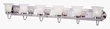 Unique Design 1076P-05 Home Basics Bath Light Fixture- Chrome