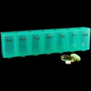 AP-290 X-Large Weekly Pill Organizer Pack of 12 (Clear)
