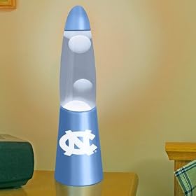 NORTH CAROLINA TAR HEELS Team Logo 13 MOTION LAVA LAMP in Team Colors from Lava Lamps