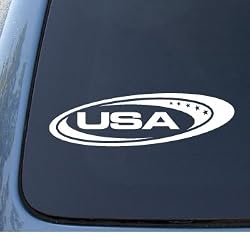 USA 2 - Car, Truck, Notebook, Vinyl Decal Sticker #1306 | Vinyl Color: White