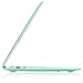 Kuzy Compatible with MacBook Air 13 inch Case A1466 A1369 Soft Touch Cover for Older Version 2017, 2016, 2015 Hard Shell, Lace Mint