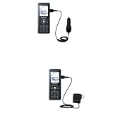 Essential Kit for the Samsung SGH-Z150 - includes Car and Wall Charger with Rapid Charge Technology - Gomadic Brand w/ TipExchange Technology