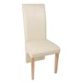 Esszimmerstuhl Polsterstuhl Massiv Buche Creme - 6132/30 - F��e Buche - Bezug Creme