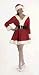 Mrs. Santa Claus Perky Christmas Pixie Elf in Corduroy Size 4-6 Small (XH1)