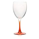 Orange Stem Wine Glass 10oz