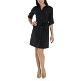 Merona® Women's Elbow Sleeve Shirtdress - Black