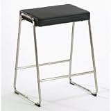 Apollo Bar Stool - Black (Black) (24 H x 18 W x 20 D) by Stacks and Stacks