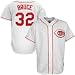 Majestic Cincinnati Reds #32 Jay Bruce White Replica Baseball Jersey