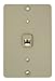 Leviton 40257-I Telephone Wall Phone Jack, Screw Terminal, Ivory