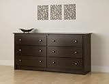 Fremont Espresso 6-Drawer Chest - Prepac EDC-6330