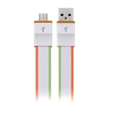 Ebest – Micro USB to USB 2.0 Sync Data & Charge Flat Cable for Samsung HTC Smartphone, 3ft Color Varies Picture