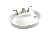 Kohler K-2353-8-0 Yin Yang Wading Pool Lavatory with 8-Inch Centers, White