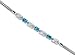 Luxurious 1.75 carats total weight Oval Cut London Blue Topaz & White CZ Gemstone Bracelet in Sterling Silver