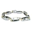 Stainless Steel Fancy Bracelet - 8.5'' long