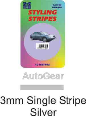 3mm Single Silver 10 Metres Car Van Bike Caravan 