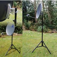 Satgear Portable 65cm Satellite kit with black tripod