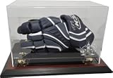 Hockey Player Glove Display Case, Mahogany - Los Angeles Kings - NHL Equipment