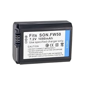 7.2V 1080mAh Rechargeable Lithium-ion Battery for Sony FW50 Digital Camera (Black) + Worldwide free shiping