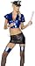 POLICEWOMAN COP FANCY DRESS COSTUME - GIRL LADY- MEDIUM