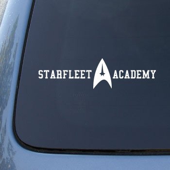 STARFLEET ACADEMY ALUMNI - Car, Truck, Notebook, Vinyl Decal Sticker #2169 | Vinyl Color: White