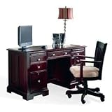 56" Flat Top Desk by Riverside - Natural Wood (69156)