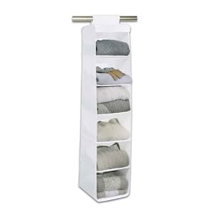 White Polypropylene 6 Shelf Organizer