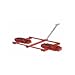 GKS TL-40 Front Steerable Tandem Dolly for 4-Point Support, 88000lbs Capacity, 50"-63" Adjustable Width