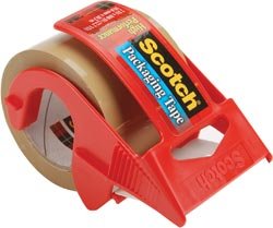 3M Scotch Packaging Tape Dispenser 2X800 Tan 143; 6 Items/Order