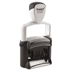 U. S. Stamp & Sign T5117 U.S. Stamp & Sign trodat Professional 12-Message Date Stamp, 3/8x 21/4, Black