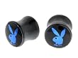 Playboy Blue Foil Rabbit Head Flared Expander PLUG Set