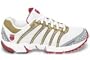 K-Swiss Women's K Ona Aerobic Shoes,White/Gold/Silver/Red,9.5 M US