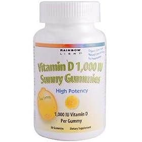 Rainbow Light VitD 1000 IU Sunny Gummies - 50 Ct
