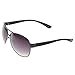 HOTLOVE Eyewear® Premium Sunglasses UV400 Lens Technology - Unisex 6203 Black Frame Fashion Aviator w Black Gradient - Perfectly Match Everyday Apparel for Women & Men
