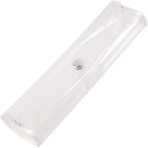 TOOGOO(R) Press Button Closure Clear Soft Plastic Eyeglasses Case