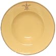 Majolica Fleur De Lis Ceramic Pottery Pasta Bowl Butter 11.5"D Set / 2