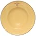 Majolica Fleur De Lis Ceramic Pottery Pasta Bowl Butter 11.5