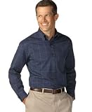 Nautica Yarn Dyed Heathered Twill Long Sleeve Shirt